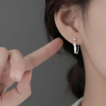 Белые серьги-капли «Ангельские крылья» с жемчугом