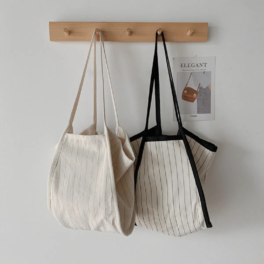 Manpu Line Color-Block Eco Bag — стильный акцент на каждый день