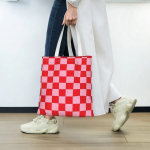 Check Pattern Daily Eco Bag — клетчатая сумка для повседневного образа