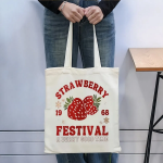Strawberry Print Canvas Eco Bag — яркий акцент на каждый день