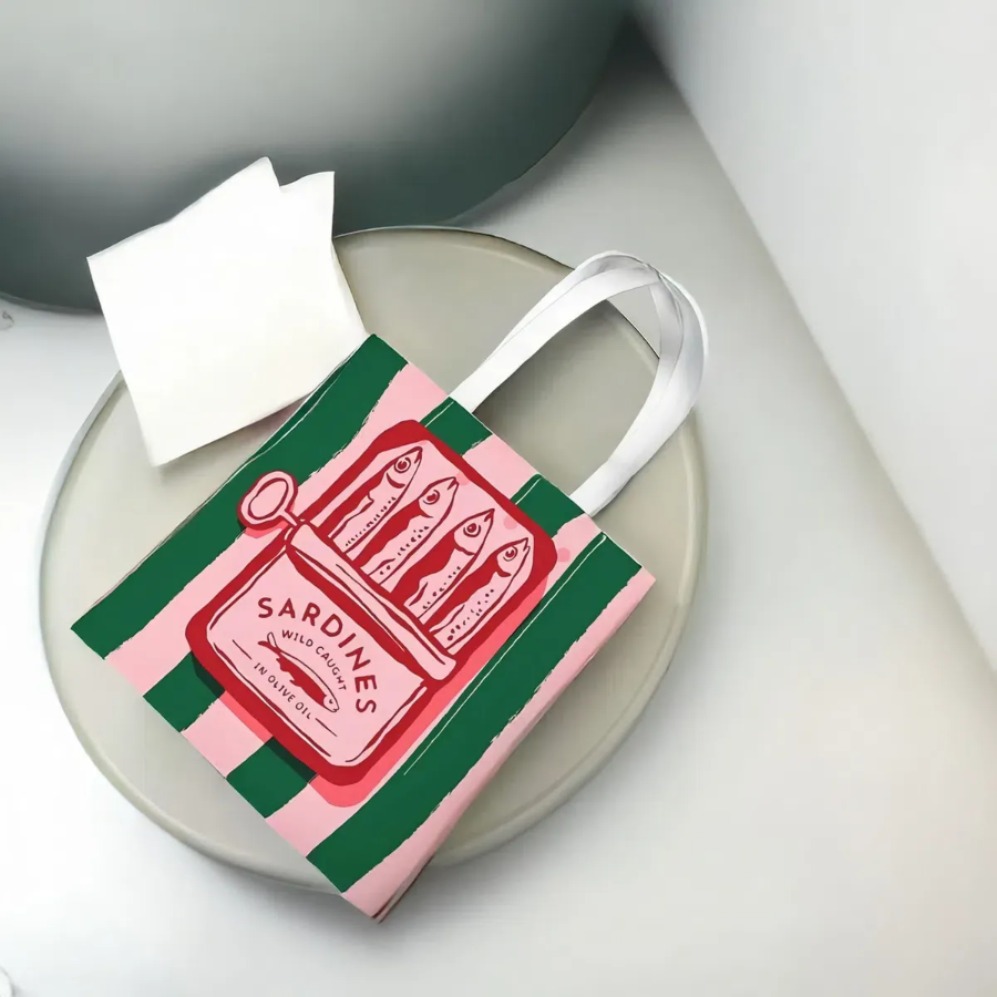 Drawing Art Print Cotton Eco Bag — стиль с творческим настроением