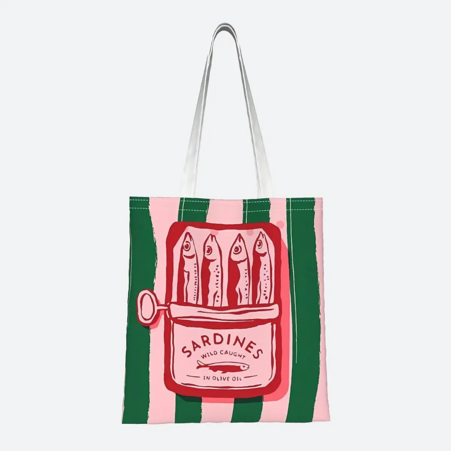 Drawing Art Print Cotton Eco Bag — стиль с творческим настроением