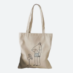 Beige Canvas Art Print Eco Bag — эстетика простоты на каждый день