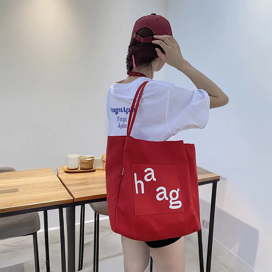 Casual Lettering Canvas Shoulder Eco Bag — комфорт и стиль без лишнего