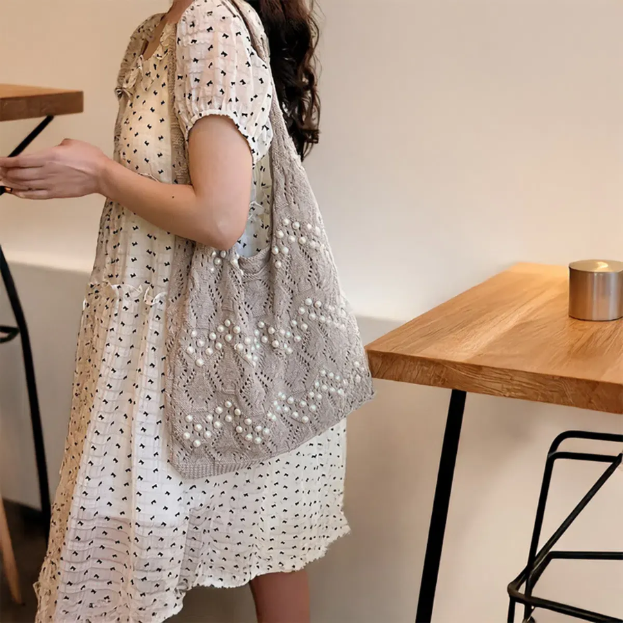 Summer Mesh Beach Eco Shoulder Bag — лёгкость и удобство для жарких дней