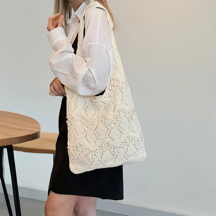 Summer Mesh Beach Eco Shoulder Bag — лёгкость и удобство для жарких дней