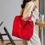 Basic Nylon Lettering Eco Shoulder Tote — лёгкость и практичность каждый день