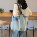 Basic Nylon Lettering Eco Shoulder Tote — лёгкость и практичность каждый день