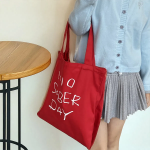Red Lettering Print Eco Tote — яркий акцент на каждый день