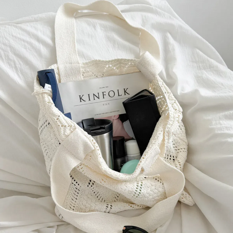 Rhombus Knit Eco Bag — уютный акцент для повседневных образов