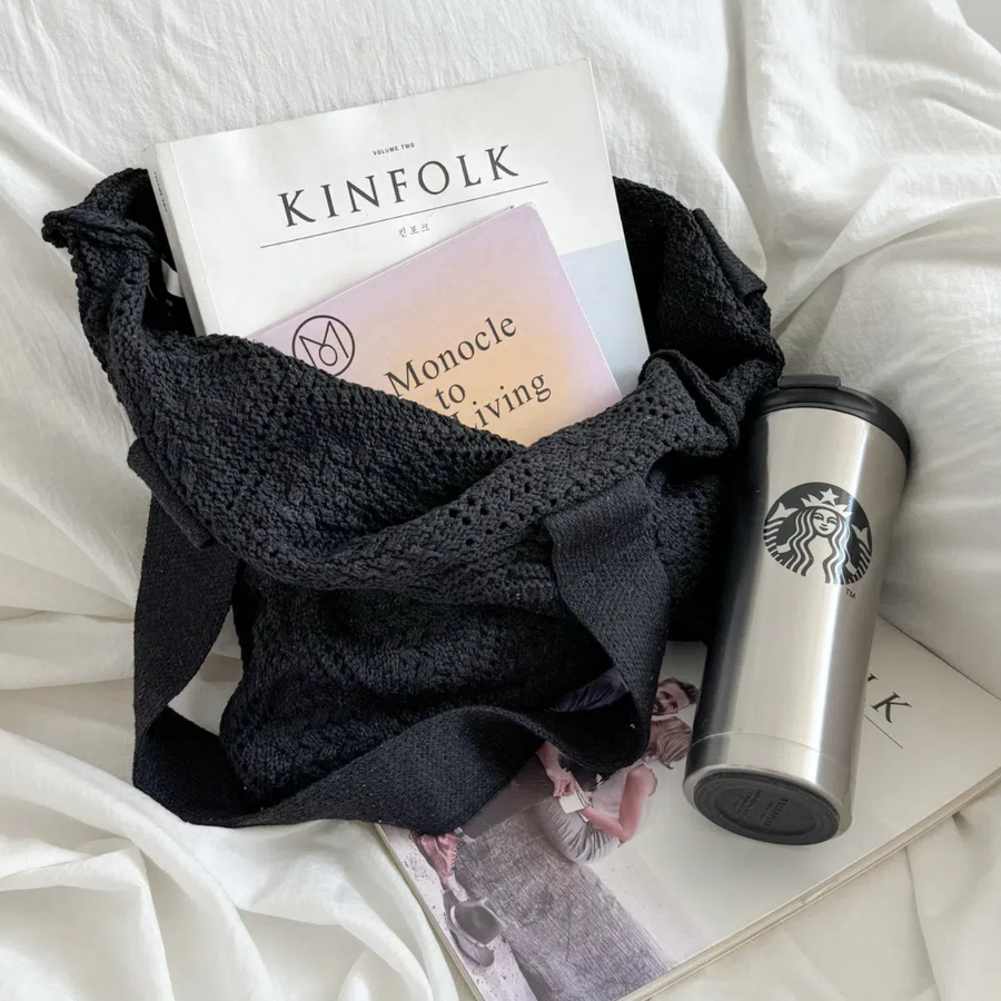 Rhombus Knit Eco Bag — уютный акцент для повседневных образов