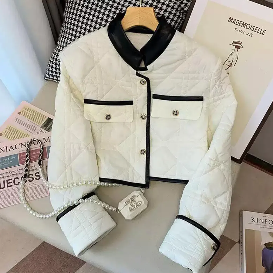 French Casual Slim Puffer Jacket
