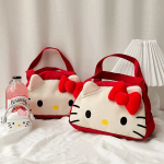 Puffy Ribbon Cat Picnic Handbag — милый акцент для тёплых прогулок
