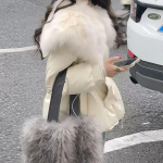 Duck Down Mink Fur Half Coat