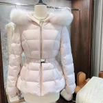 Fox Mink Detachable Slim Puffer