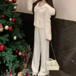 Down Cotton Eco Mink Fur Collar Slim Half Coat