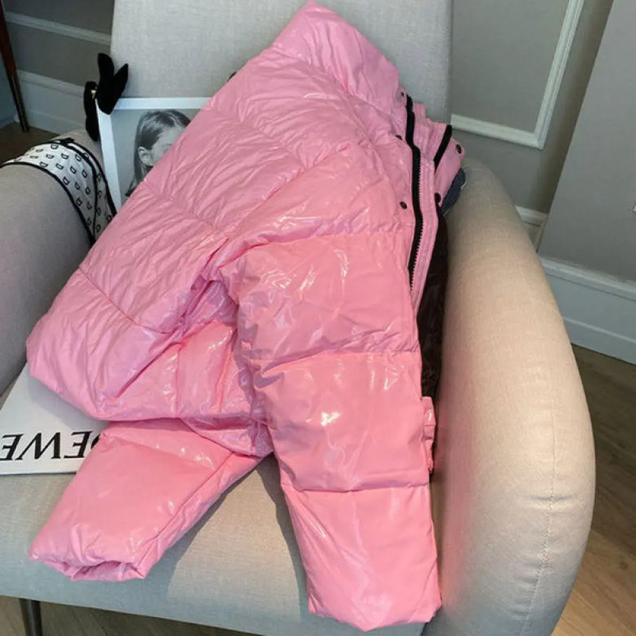 Glossy Mini Short Down Jacket