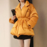 Slim Belted Down Jacket