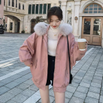 Velvet Fox Fur Loose Down Coat