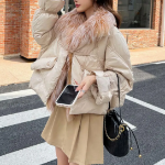Luxury Goose Down Fur Collar Jacket