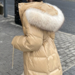 Luxury Mink Fur Long Down Coat