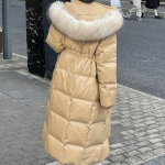 Luxury Mink Fur Long Down Coat