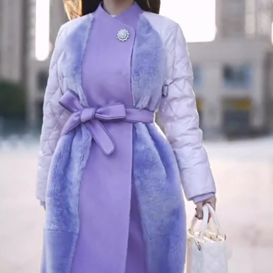 Wool Stitch Down Coat