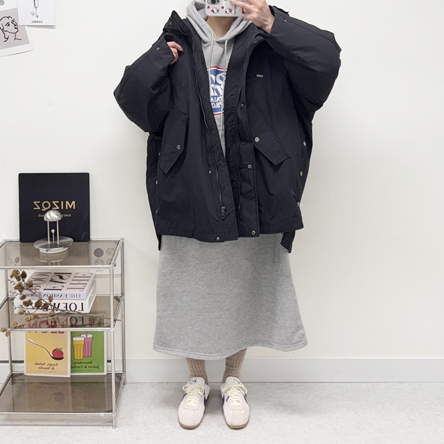 Oversized Hooded Down