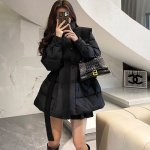 Cotton Belted Down Half Coat