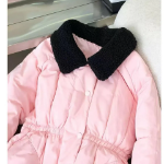 Down Corduroy Velvet Mid Coat