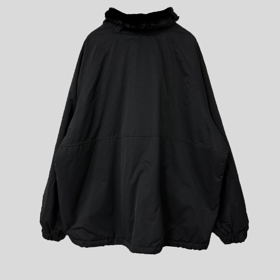 Oversized High Neck Quilted Coat