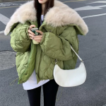 Fox Fur Collar Cotton Puffer