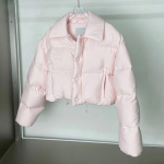 Light Pink Yellow Down Jacket