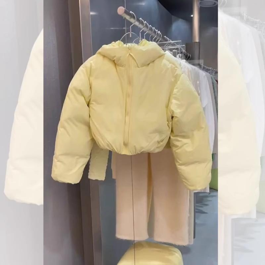 Light Pink Yellow Down Jacket