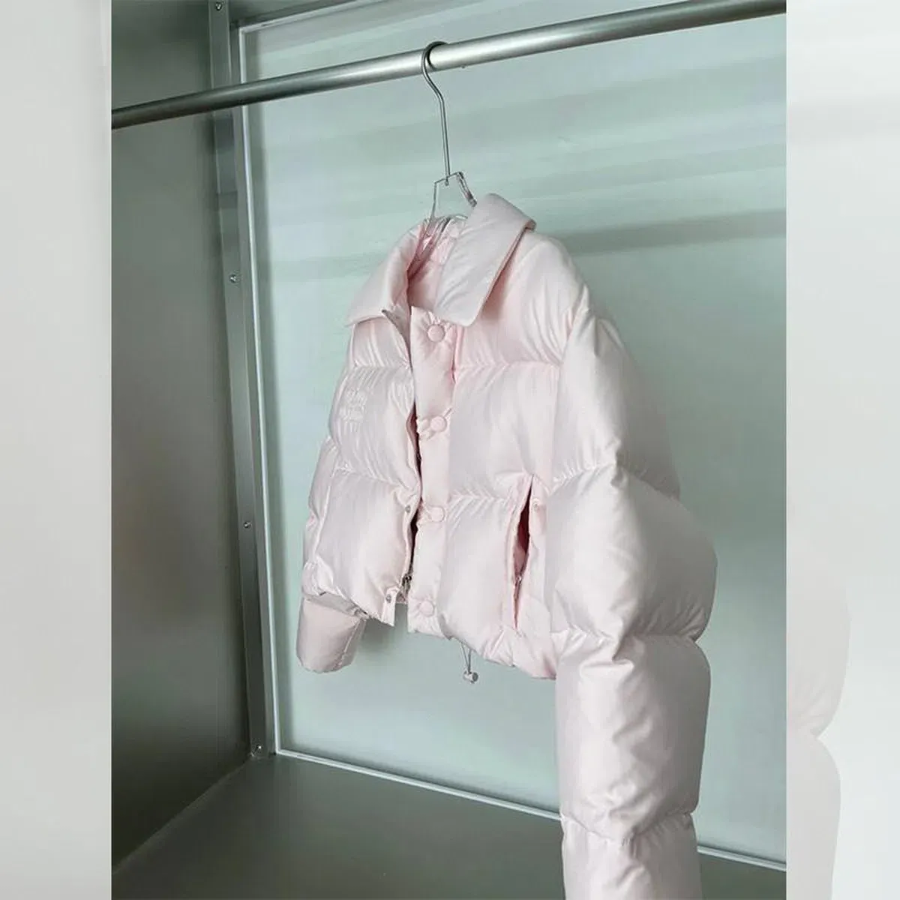 Light Pink Yellow Down Jacket