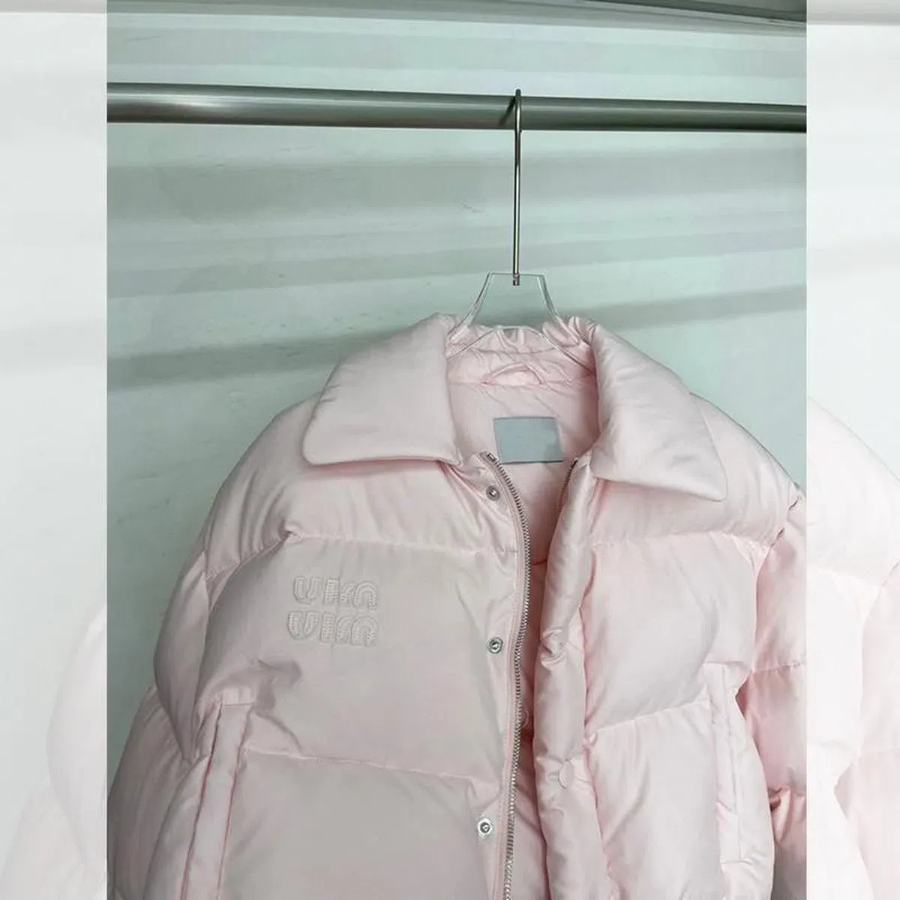 Light Pink Yellow Down Jacket