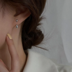 Серьги-капли с объёмными элементами