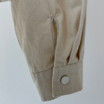 Cotton Shirring Short Work Jacket