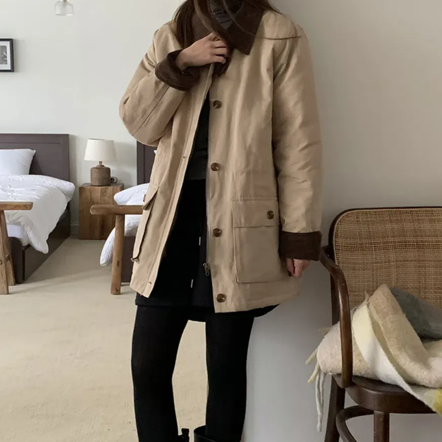 4oz Quilted Corduroy Daily Padding Jacket