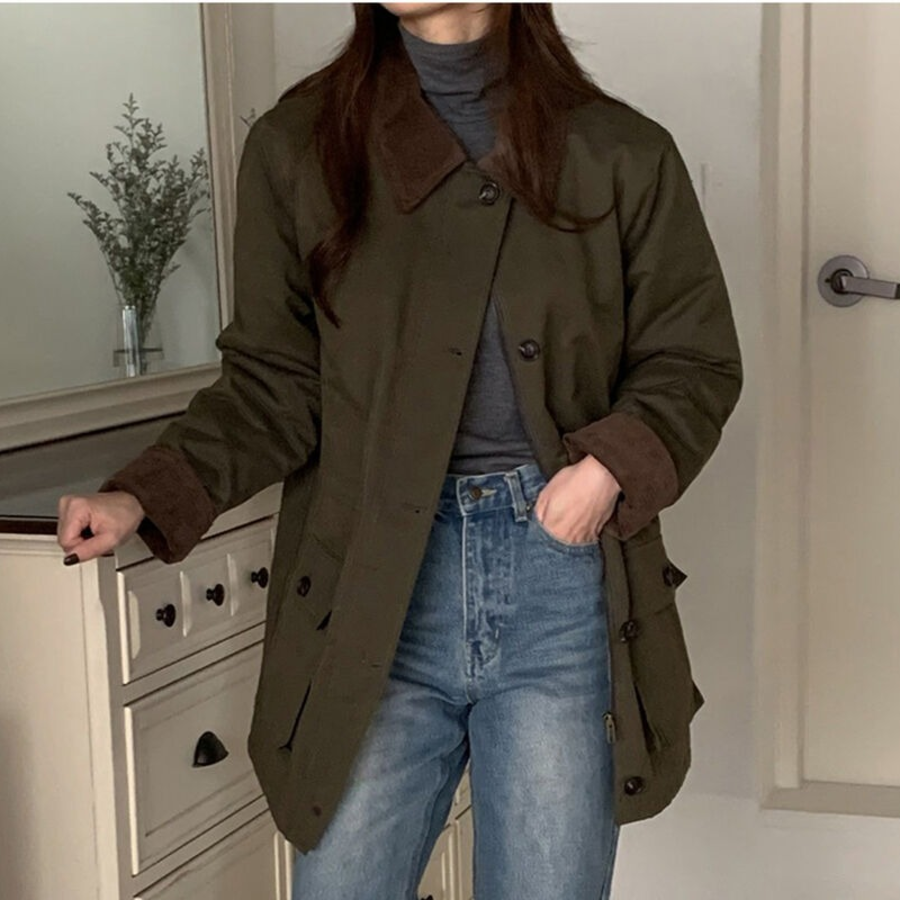 4oz Quilted Corduroy Daily Padding Jacket