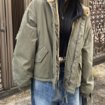 Свободный размер-Хаки-Куртки