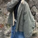 Faux Shearling Short Windbreaker