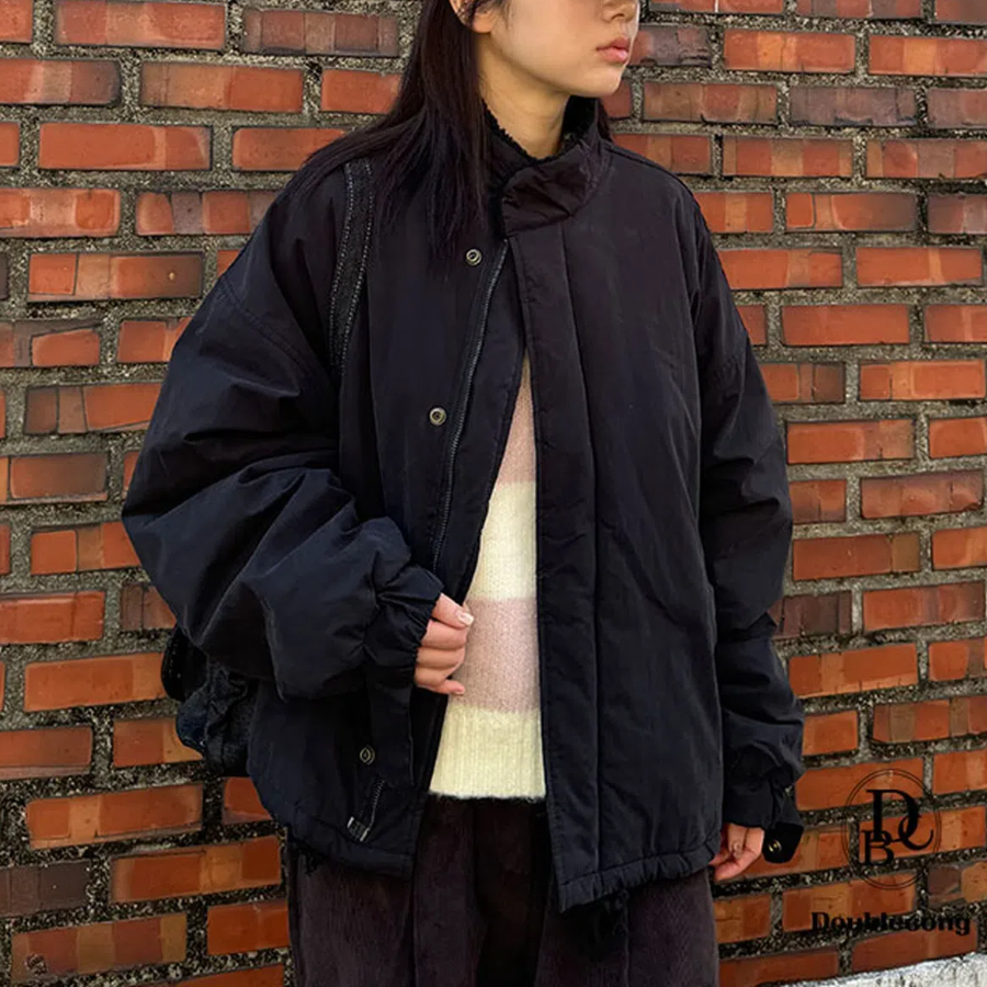 Faux Shearling Short Windbreaker