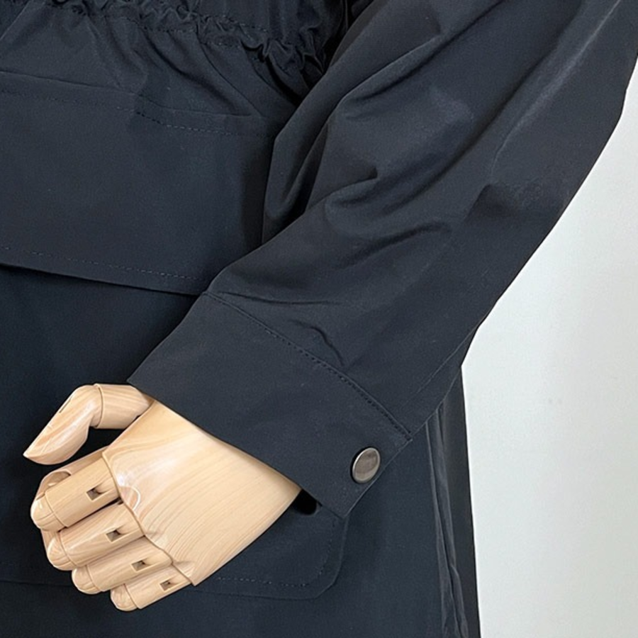 Chic Safari Long Windbreaker