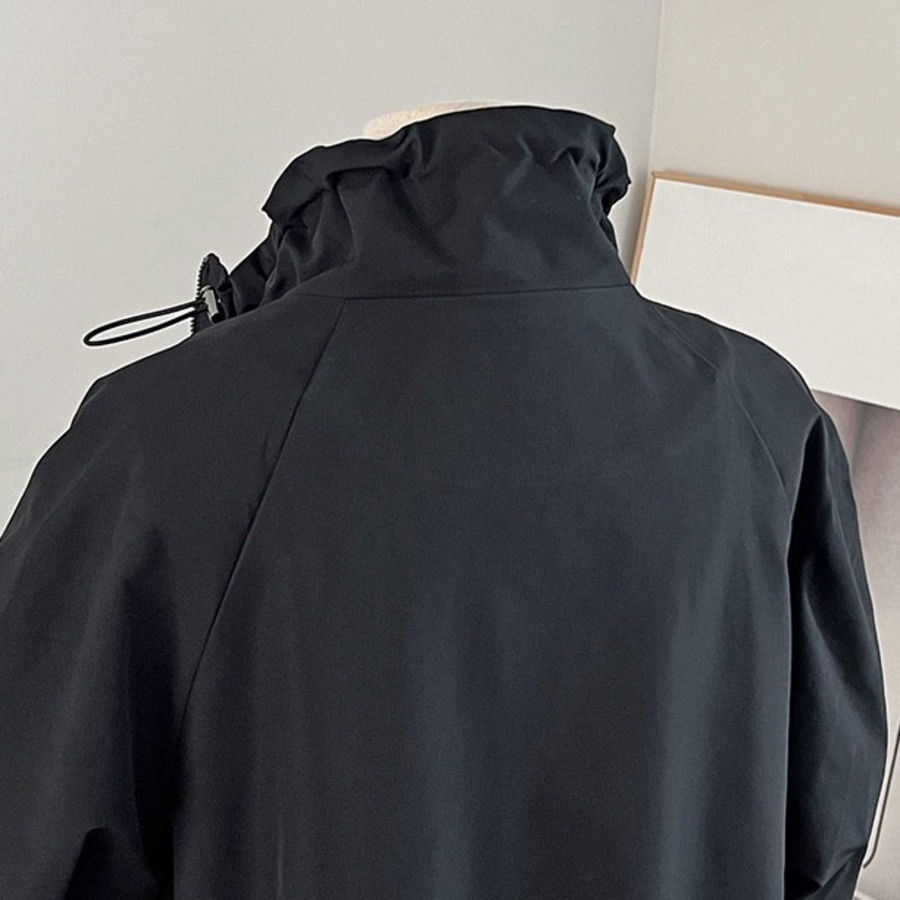 Chic Safari Long Windbreaker