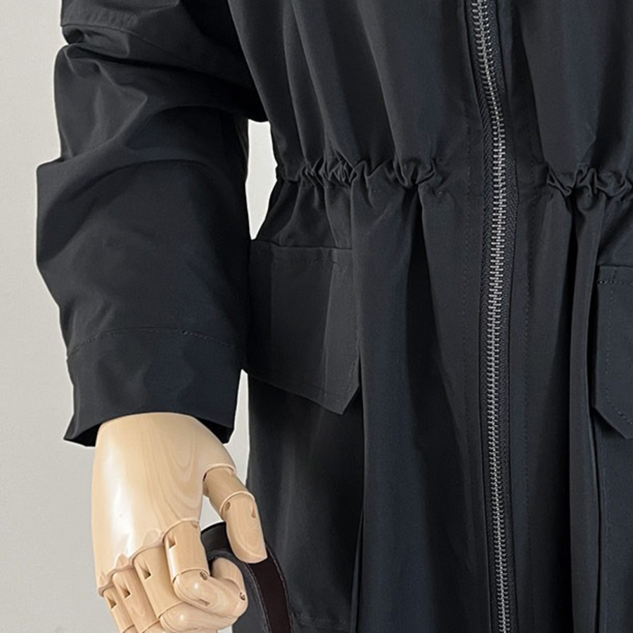 Chic Safari Long Windbreaker