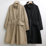 Chic Safari Long Windbreaker