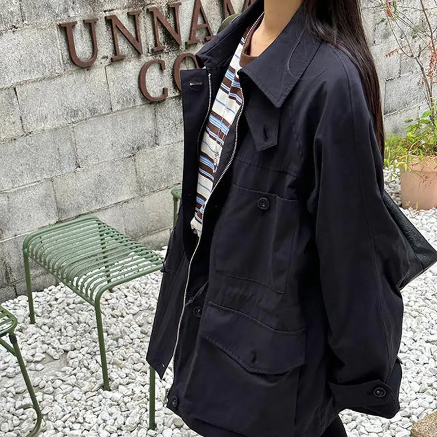 High Neck Anorak Windbreaker