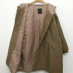 Nylon Quilted Long Hooded Windbreaker