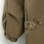 Nylon Quilted Long Hooded Windbreaker